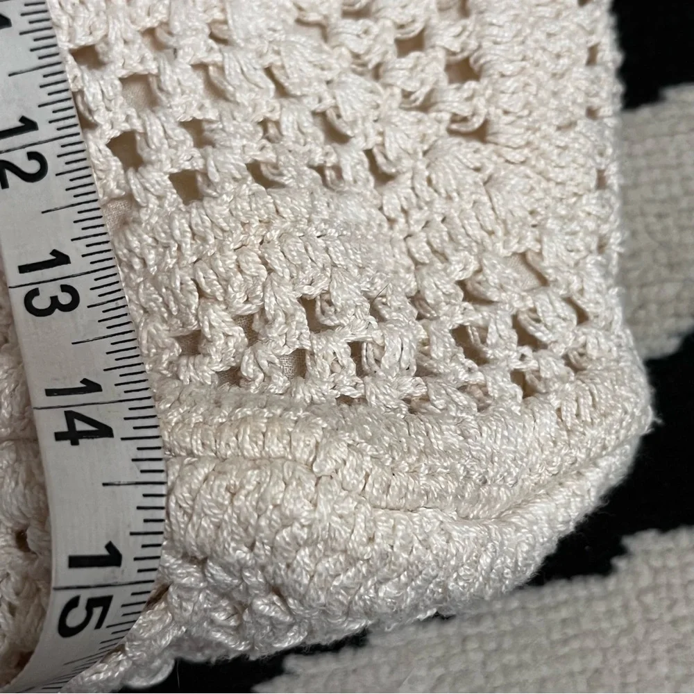 Boho Crochet Granny Square Bucket Bag